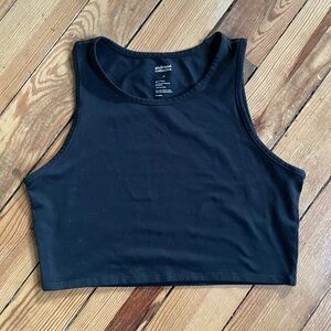 girlfriend collective Black Cropped Tank